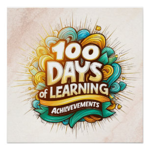 100 Tage Lernerfolge Erziehung Poster