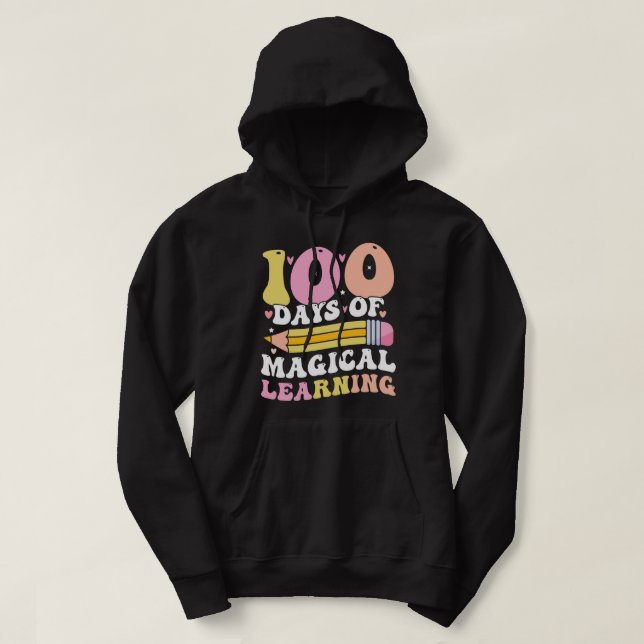 100 Tage magische niedliche Schule Hoodie (Design vorne)