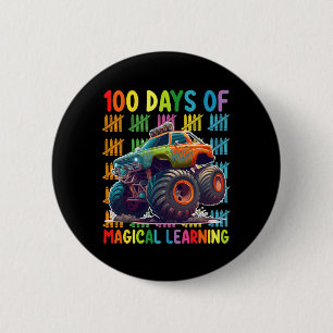 100 Tage magisches Lernen Monstertruck-Schule Button