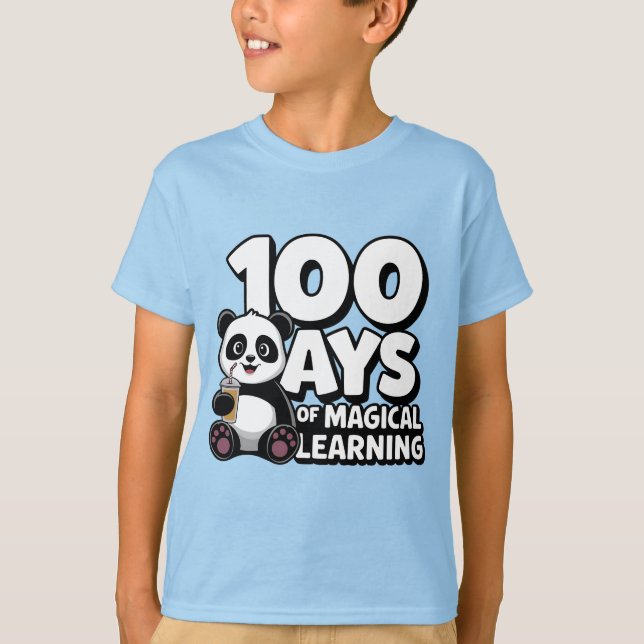 100 Tage Magisches Lernen T-Shirt (Vorderseite)