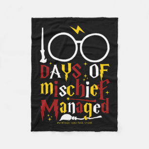 100 Tage Mischief Managed Teacher Kind 100 Tage Fleecedecke