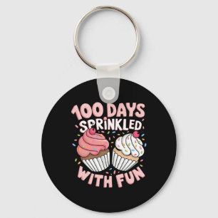 100 Tage mit lustigen Cupcake Girls glücklich 10 Schlüsselanhänger