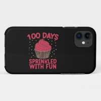 100 Tage mit lustigen Cupcake School Girl