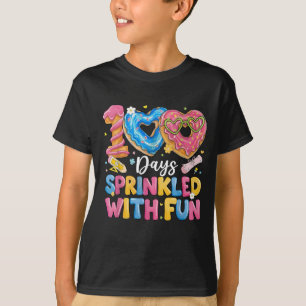 100 Tage mit lustigen Streuseln verzierte Donut T-Shirt