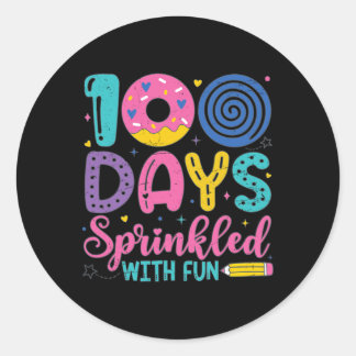 100 Tage mit viel Spaß am 100. Tag der Weichen Runder Aufkleber
