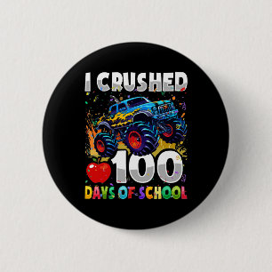 100 Tage Monster LKW 100 Scho-Tag Button