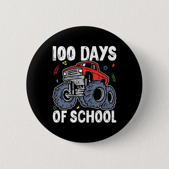 100 Tage Monster LKW 100 Scho-Tag Button (Vorderseite)