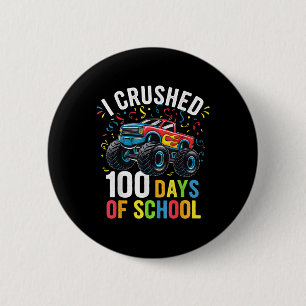 100 Tage Monster LKW 100. Schultag Button