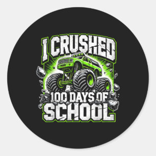 100 Tage Monster LKW-Boys 100 Tage Runder Aufkleber