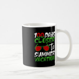 100 Tage Naher bis Sommerferien Lehrer 100 Tage Kaffeetasse