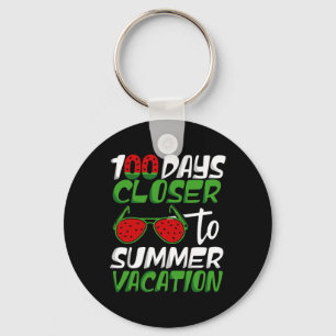 100 Tage Naher bis Sommerferien Lehrer 100 Tage Schlüsselanhänger