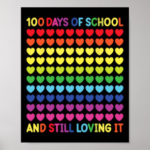 100 Tage Niedliches Herzstudium Poster