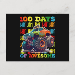 100 Tage Phantastischer Monster-Lkw 100. Tagesschu Postkarte
