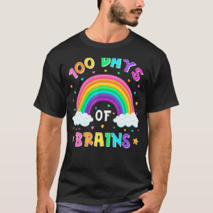 100 Tage Regenbogen in der Schule Herz 100. Bra-Ta T-Shirt