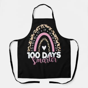 100 Tage Samrter Happy 100. Tag der Schule Regenbo Schürze