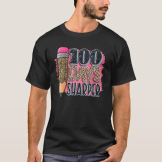 100 Tage Schärfere Buntstifte Lehrer Glücklicher 1 T-Shirt