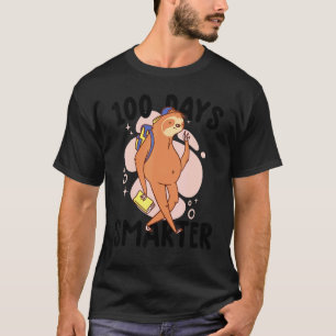 100 Tage schlauer Faultier Lustige Kinder 100 Tage T-Shirt
