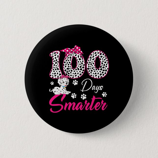 100 Tage schlauer Hunde Dalmatiner Krawatte Kostüm Button (Vorderseite)