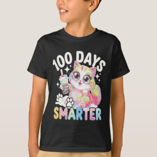 100 Tage Schlauer Kawaii Katze Kostüm 100. T-Shirt