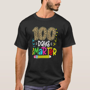 100 Tage schlauer Leopard-Lehrer 100. Schultag T-Shirt