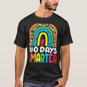 100 Tage schlauer Regenbogen 100. Schullehrtag T-Shirt