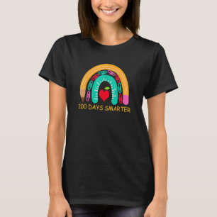 100 Tage schlauer Regenbogenstift 100. Schultag T-Shirt
