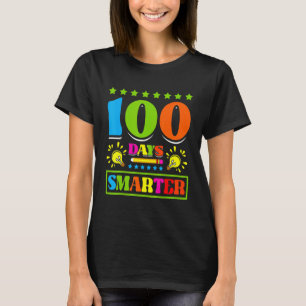 100 Tage schlauere Kinder 100. Schulférias Studien T-Shirt