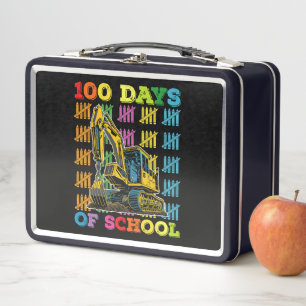 100 Tage Schulausgrabung Schullehrer Metall Brotdose