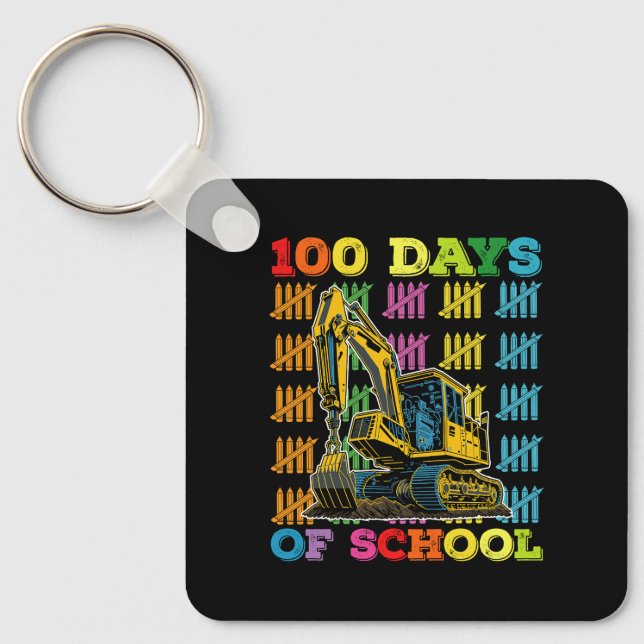 100 Tage Schulausgrabungslehrer Schlüsselanhänger (Vorderseite)