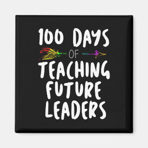 100 Tage Schuldesign Geschenk für Lehrer Lehrerin Magnet