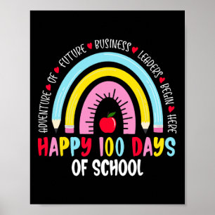 100 Tage Schule 100. Schultag Poster