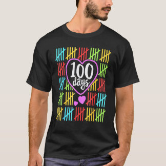 100 Tage Schule 100 Tage Schlauer Lehrer Schüler T-Shirt