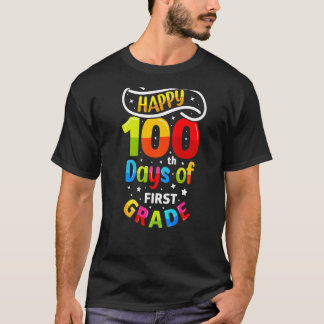 100 Tage Schule 1. Klasse Kinder Lehrer Student T-Shirt