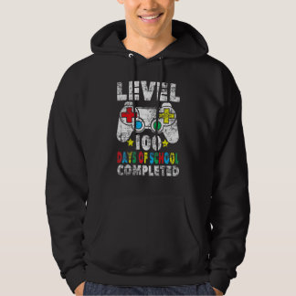 100 Tage Schule absolviert Gamer  Junge Level Up G Hoodie