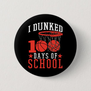 100 Tage Schule Bysketbyll Kinder Button