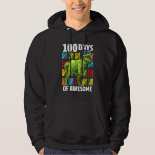 100 Tage Schule Dinosaurier Rex Dino Kinder Jungen Hoodie
