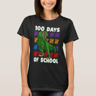 100 Tage Schule Dinosaurier Rex Dino Kinder Jungen T-Shirt