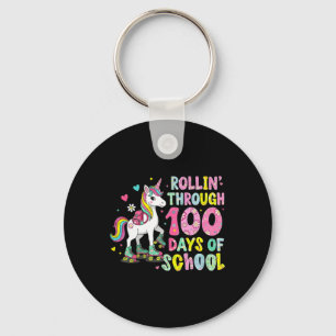 100 Tage Schule Einhorn 100. Tag Klügere Mädchen Schlüsselanhänger