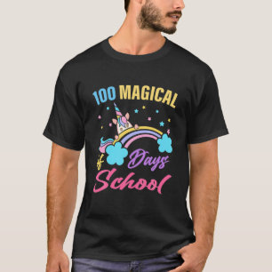 100 Tage Schule Einhorn Mädchen Magisch der Tage S T-Shirt