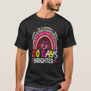 100 Tage Schule Für Heller Lehrer Regenbogen Le T-Shirt