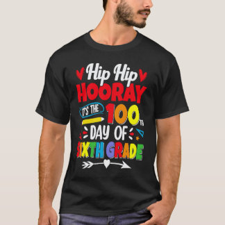 100 Tage Schule Für Kinder Jungen Sechste Klasse L T-Shirt