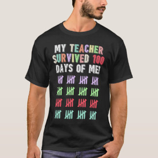 100 Tage Schule für Kinder Jungen und Mädchen Lehr T-Shirt