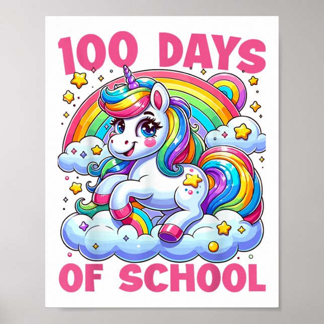 100 Tage Schule für Kinder Lehrer 100. Poster (Vorne)