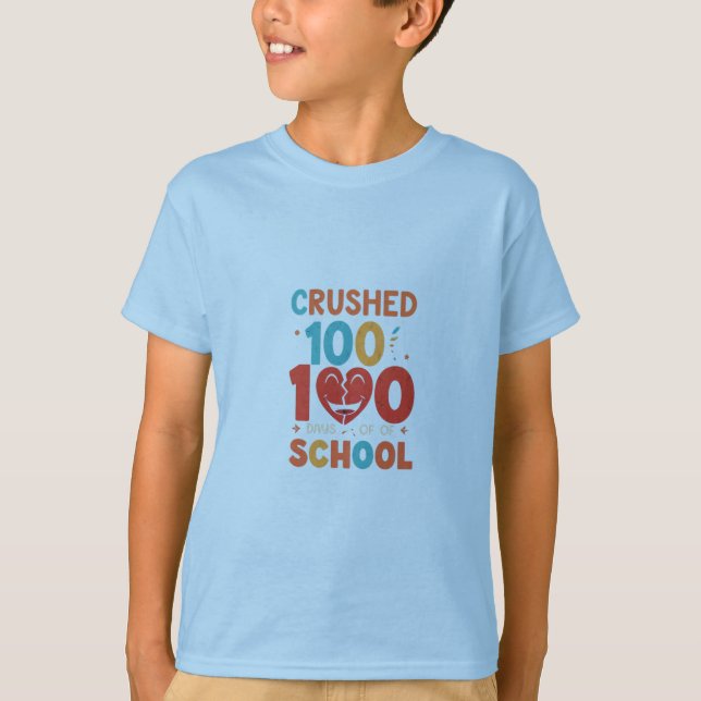 100 Tage Schule gebrochen - Kindergelingen T-Shirt (Vorderseite)