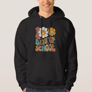 100 Tage Schule Groovy 100. Tag der Schule Frau Hoodie