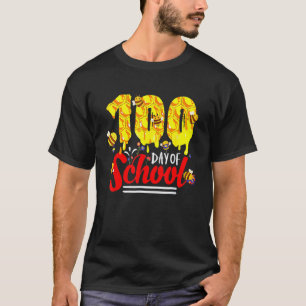 100 Tage Schule Gruppe Süße Bienen Lustige Lehrer T-Shirt