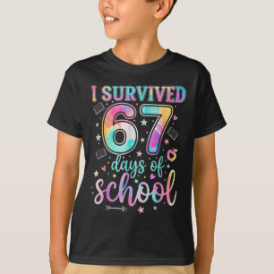 100 Tage Schule Ich habe 67 Tage Schule überlebt T T-Shirt