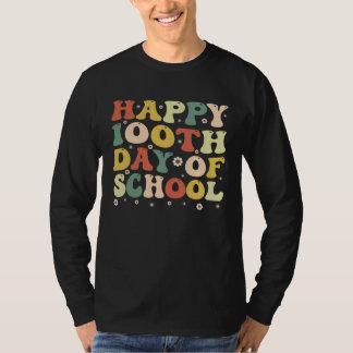 100 Tage Schule Jungen Mädchen Glücklich 100 Tage T-Shirt