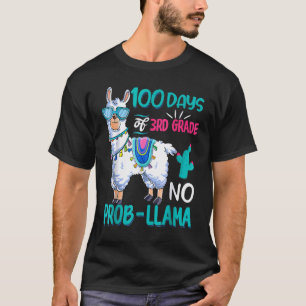 100 Tage Schule Kein Problem Lama 3. Klasse Te T-Shirt