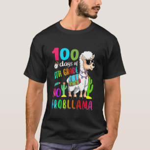 100 Tage Schule Kein Problem-Llama 6. Klasse Te T-Shirt